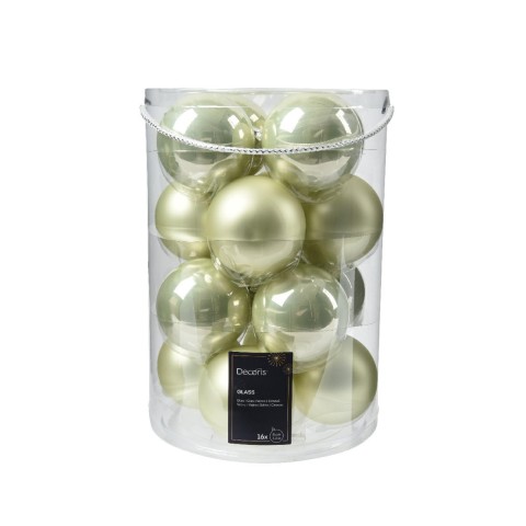 SFERA VETRO D.8CM. MIX BIANCO MENTA